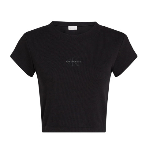 Calvin Klein Γυναικεία κοντομάνικη μπλούζα Monogram Logo Baby Tee